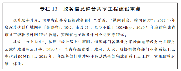 專欄13政務(wù)信息整合共享