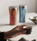 鳴盞純鈦泡茶保溫杯，可燜可泡，舒享茶香
