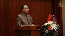 “中國·老撾工商業(yè)領 袖洽談峰會”答謝晚宴-礪鷹宣講千萬助學計劃