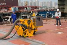 國(guó)內(nèi)首臺(tái)套“甲板拋丸機(jī)器人”通過(guò)實(shí)船分段試驗(yàn)