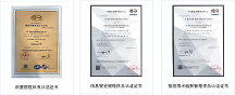 熱烈祝賀中域永信集團通過ISO 9001、ISO/IEC 20000-1、ISO/IEC 27001 三體系認證